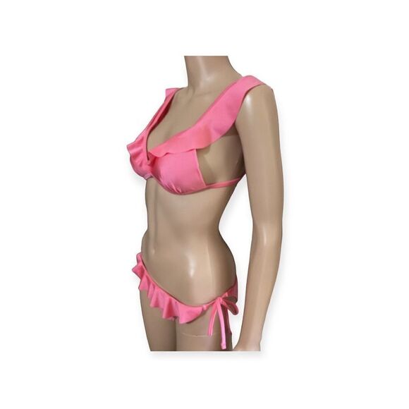 Pink Ruffled Bikini M - Picture 5 of 6